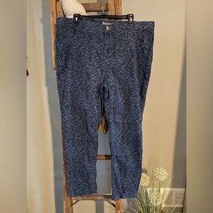 Style & Co. Dark Blue Patterned Jeans size 18W